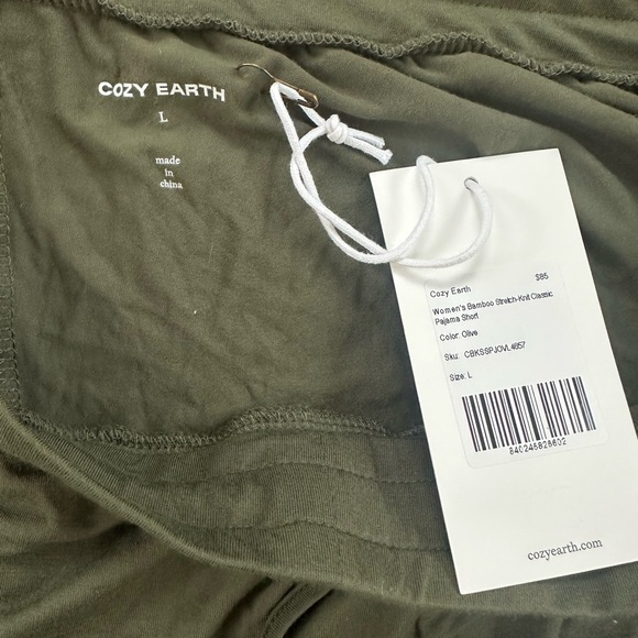 *NWT* Cozy Earth Women's Bamboo Stretch-Knit Short Sleeve Pajama Set - Picture 7 of 7